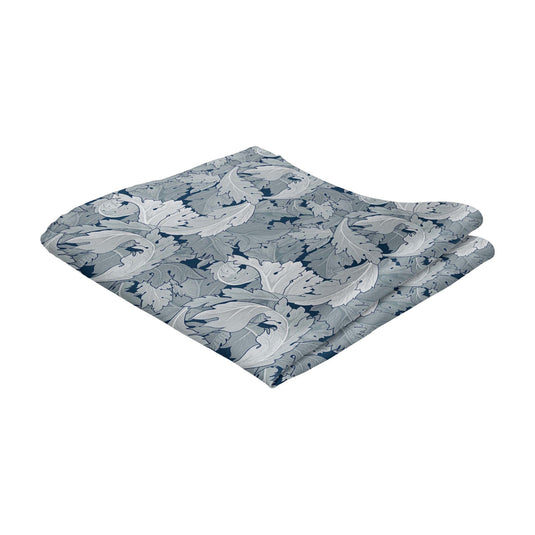 William Morris Flower Garden Navy & Silver Handkerchief