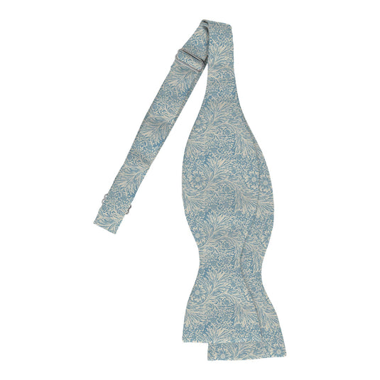 William Morris Marigolds Dusty Blue Self-Tie Bow Tie