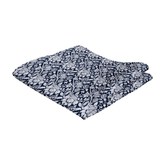 William Morris Sunflowers Navy Blue Handkerchief