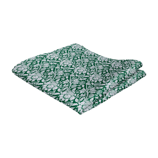 William Morris Sunflowers Green Handkerchief