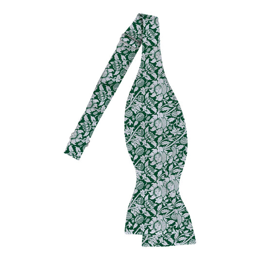 William Morris Sunflowers Green Self-Tie Bow Tie