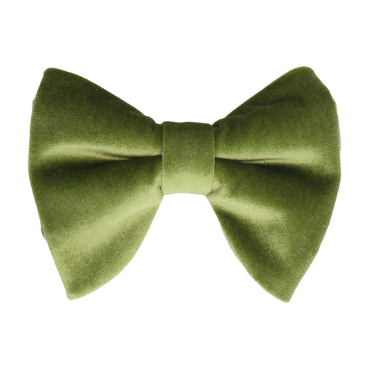 Apple Green Velvet Large Evening Bow Tie