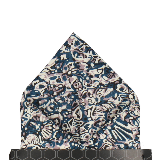 Zoolites Navy Blue (Liberty Fabrics) Pocket Square