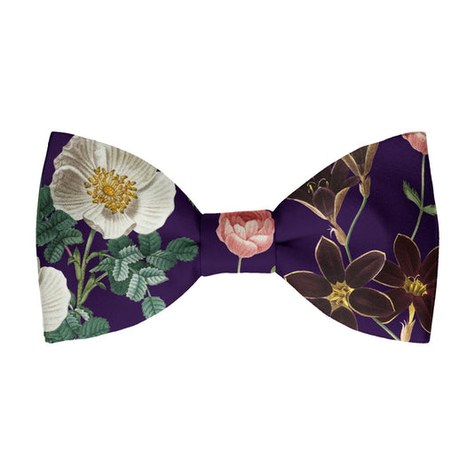 English Garden Multicolour Floral Purple Bow Tie