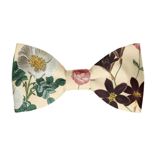 English Garden Multicolour Floral Cream Bow Tie