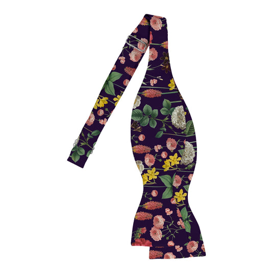 Border Plants Multicolour Floral Purple Bow Tie