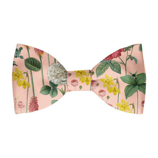 Border Plants Multicolour Floral Pink Bow Tie