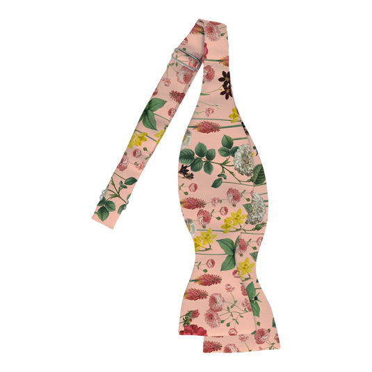 Border Plants Multicolour Floral Pink Bow Tie