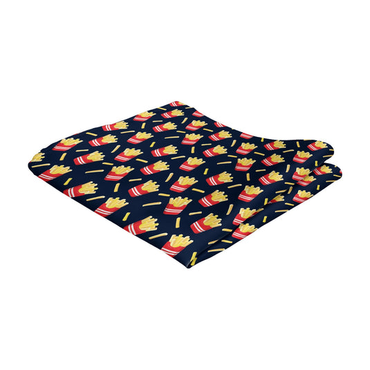French Fries Quirky Fast Food Pocket Square