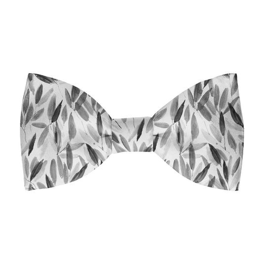 Abstract Watercolour Leaves Grey Multi Bow Tie