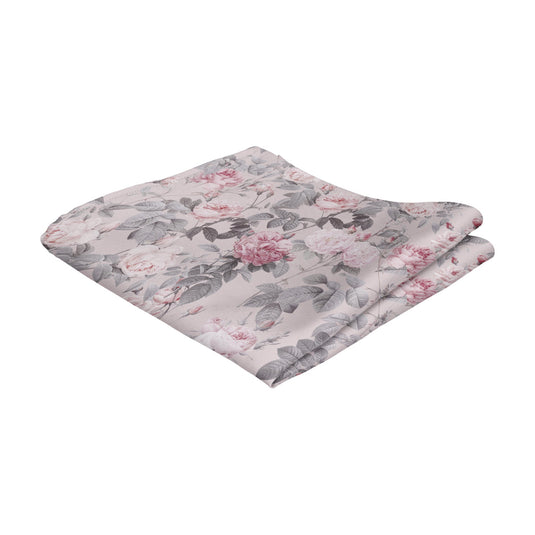 Vintage Floral Roses Blush Pink Pocket Square