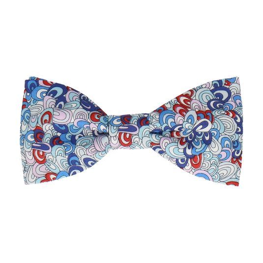 Rainbow Rave in Blue (Liberty Fabrics) Bow Tie