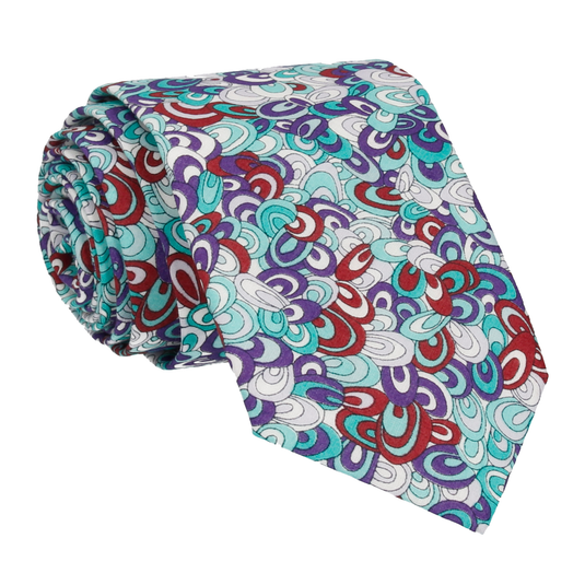 Rainbow Rave in Seafoam (Liberty Fabrics) Tie