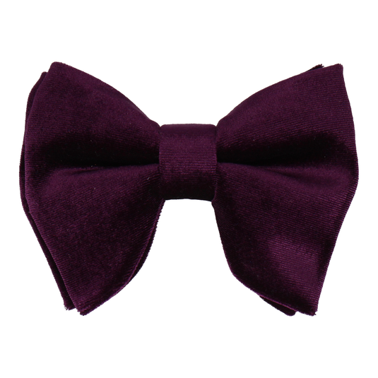 Royal Purple Velvet Large Evening Bow Tie