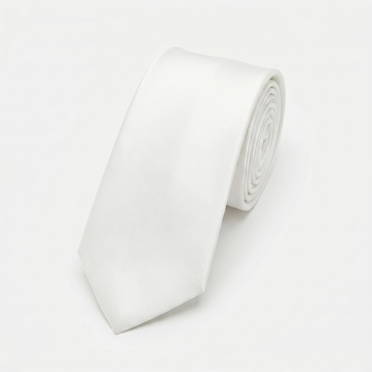 The Andy - White Skinny Tie 5cm