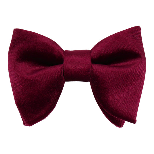 Raspberry Velvet Large Evening Bow Tie