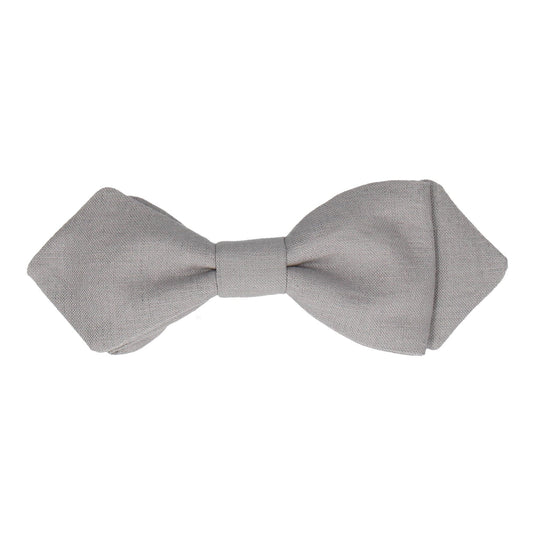 Cotton Grey Bow Tie - Bow Tie with Free UK Delivery - Mrs Bow Tie