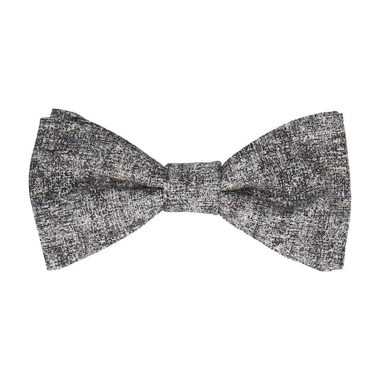 Cotton Navy Marl Blue Bow Tie - Bow Tie with Free UK Delivery - Mrs Bow Tie