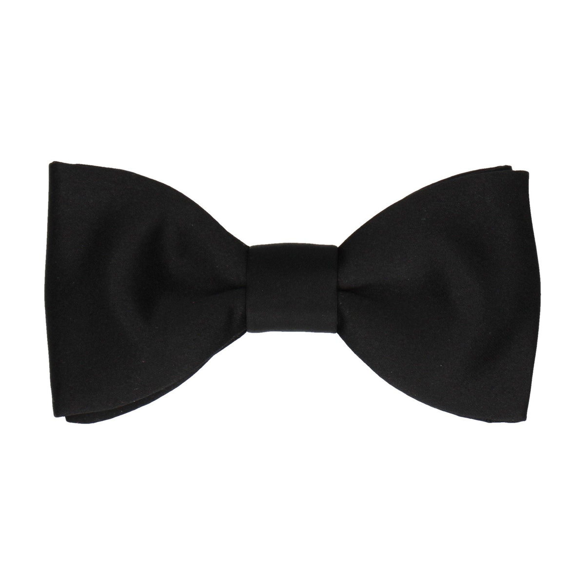 Satin in Black Bow Tie | The Classic Plain Black Bow Tie – Mrs Bow Tie