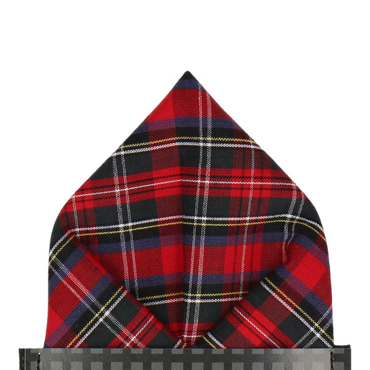 Modern Stewart Tartan Pocket Square - Pocket Square with Free UK Delivery - Mrs Bow Tie
