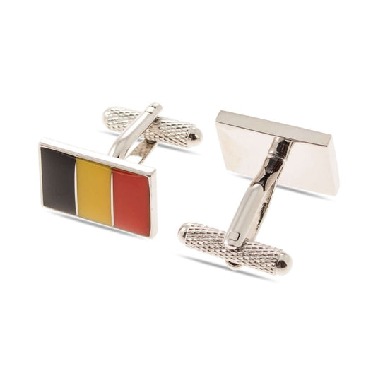 Belgian Flag Cufflinks - Cufflinks with Free UK Delivery - Mrs Bow Tie