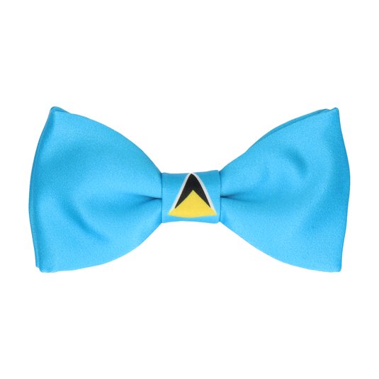 St Lucia Flag Bow Tie - Bow Tie with Free UK Delivery - Mrs Bow Tie