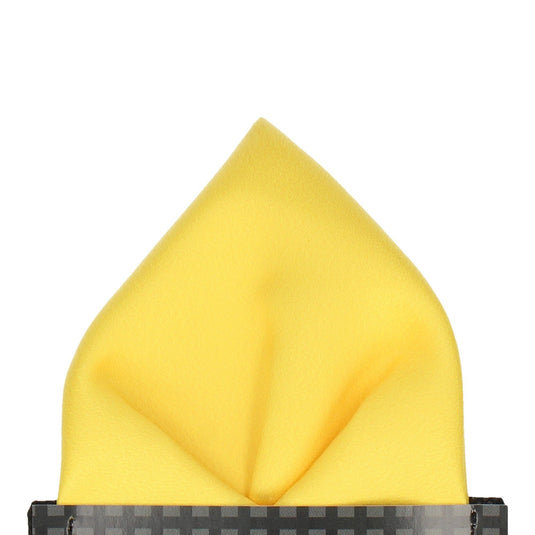 Plain Solid Yellow Pocket Square - Pocket Square with Free UK Delivery - Mrs Bow Tie