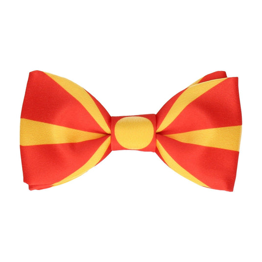 North Macedonia Flag Bow Tie - Bow Tie with Free UK Delivery - Mrs Bow Tie