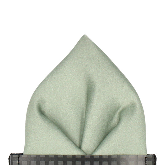 Plain Solid Sage Green Pocket Square - Pocket Square with Free UK Delivery - Mrs Bow Tie