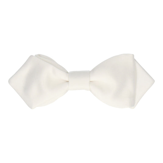 Solid Plain White Satin Bow Tie - Bow Tie with Free UK Delivery - Mrs Bow Tie