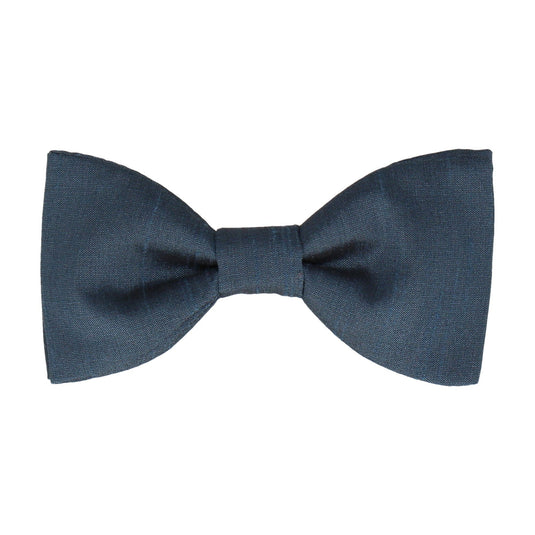 Copen Blue Faux Silk Bow Tie - Bow Tie with Free UK Delivery - Mrs Bow Tie