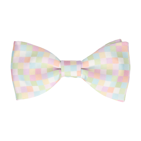 Pastel Pixel Block Pattern Bow Tie - Bow Tie with Free UK Delivery - Mrs Bow Tie