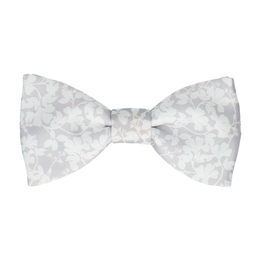 Platinum Grey Vine Wedding Floral Bow Tie - Bow Tie with Free UK Delivery - Mrs Bow Tie