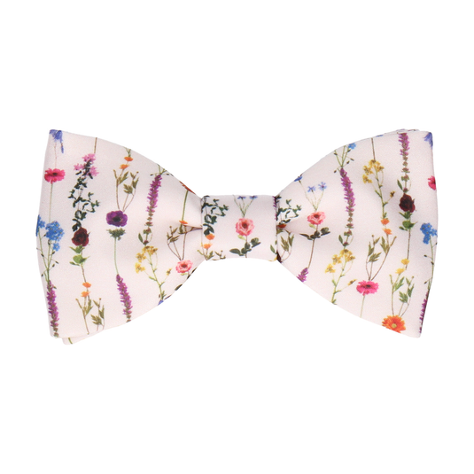 Boho Pink Whimsical Hanging Flowers Bow Tie - Bow Tie with Free UK Delivery - Mrs Bow Tie