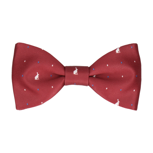 Leveret Hare Red Bow Tie - Bow Tie with Free UK Delivery - Mrs Bow Tie