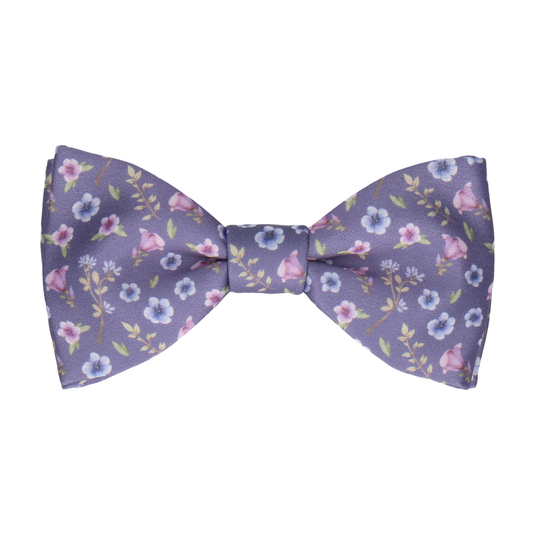 Mauve Light Purple Ditsy Floral Wedding Bow Tie - Bow Tie with Free UK Delivery - Mrs Bow Tie