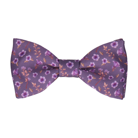 Blossom Ditsy Floral Purple Wedding Bow Tie - Bow Tie with Free UK Delivery - Mrs Bow Tie