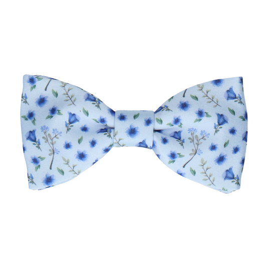 Ditsy Floral Light Blue Wedding Bow Tie - Bow Tie with Free UK Delivery - Mrs Bow Tie