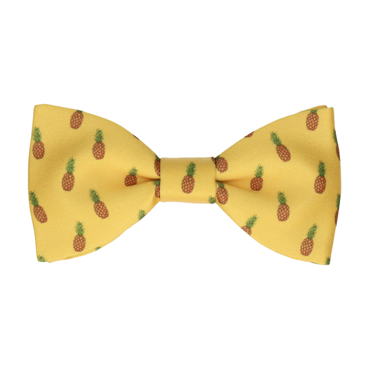 Pineapple Ananas Yellow Bow Tie - Bow Tie with Free UK Delivery - Mrs Bow Tie