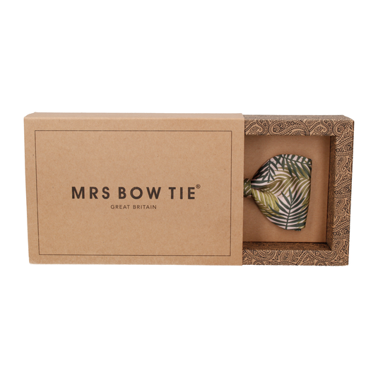 Dark Green Rainforest Bow Tie - Bow Tie with Free UK Delivery - Mrs Bow Tie