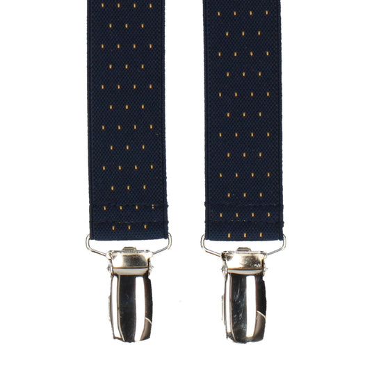 Montgomery in Navy Blue Braces - Braces with Free UK Delivery - Mrs Bow Tie