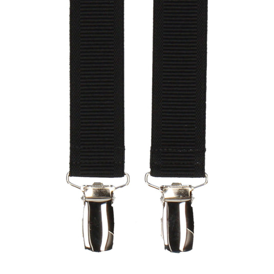 Acton in Black Braces - Braces with Free UK Delivery - Mrs Bow Tie