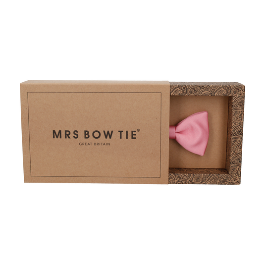 Plain Solid Blush Pink Bow Tie - Bow Tie with Free UK Delivery - Mrs Bow Tie