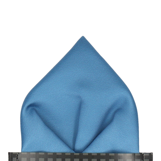 Plain Solid Air Force Blue Pocket Square - Pocket Square with Free UK Delivery - Mrs Bow Tie