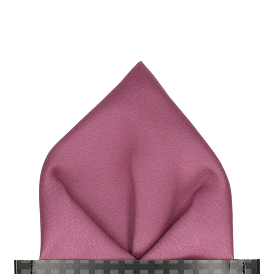 Plain Solid Dusky Mauve Pocket Square - Pocket Square with Free UK Delivery - Mrs Bow Tie