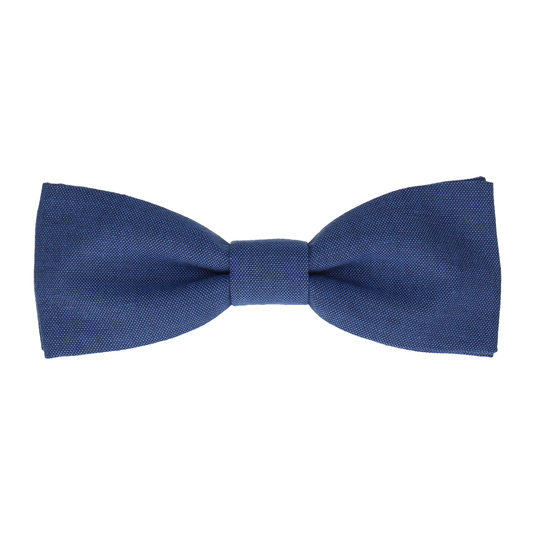 Cotton Imperial Blue Bow Tie - Bow Tie with Free UK Delivery - Mrs Bow Tie
