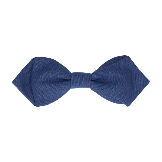 Cotton Imperial Blue Bow Tie - Bow Tie with Free UK Delivery - Mrs Bow Tie