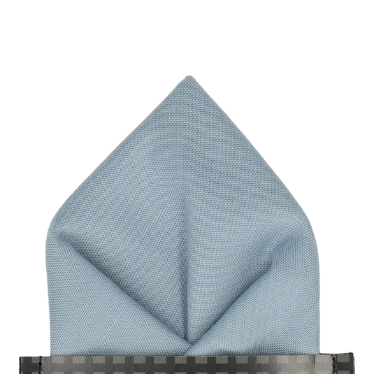 Cotton Sky Blue Chambray Pocket Square - Pocket Square with Free UK Delivery - Mrs Bow Tie