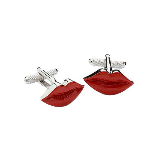 Red Lips Cufflinks - Cufflinks with Free UK Delivery - Mrs Bow Tie