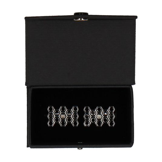 Honeycomb Cufflinks - Cufflinks with Free UK Delivery - Mrs Bow Tie
